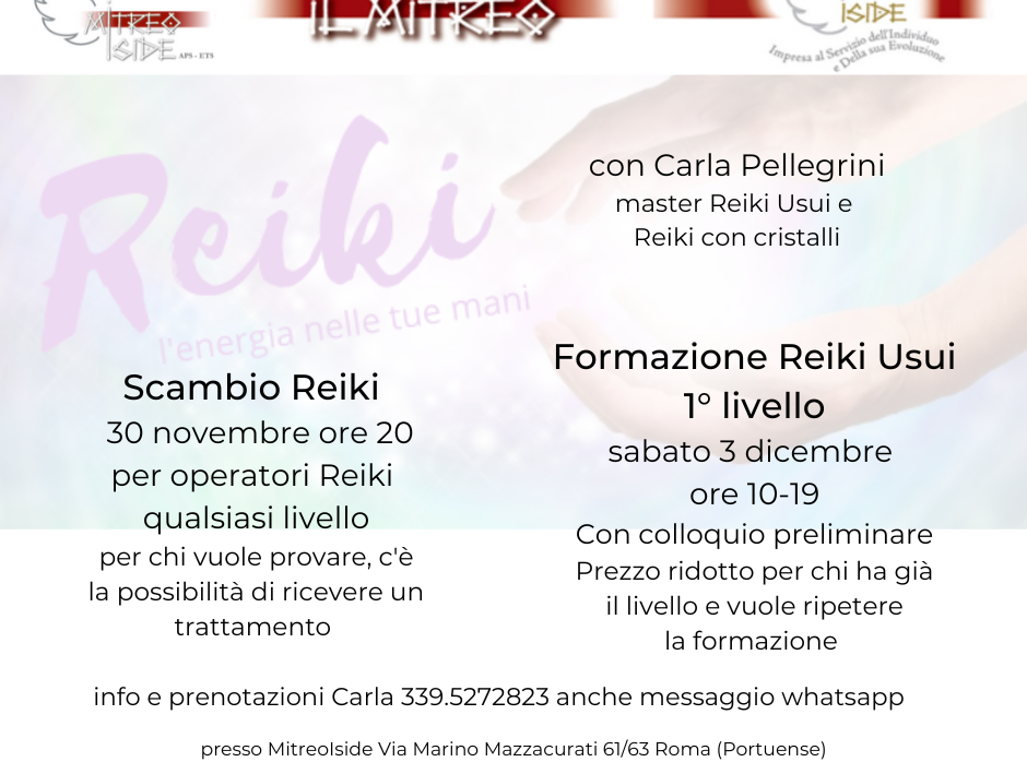 Appuntamenti Reiki