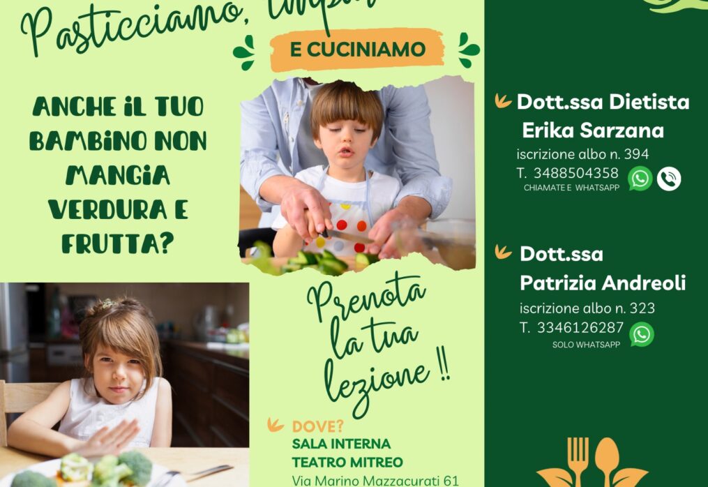 Presentazione del corso “Pasticciamo, Impariamo e Cuciniamo”