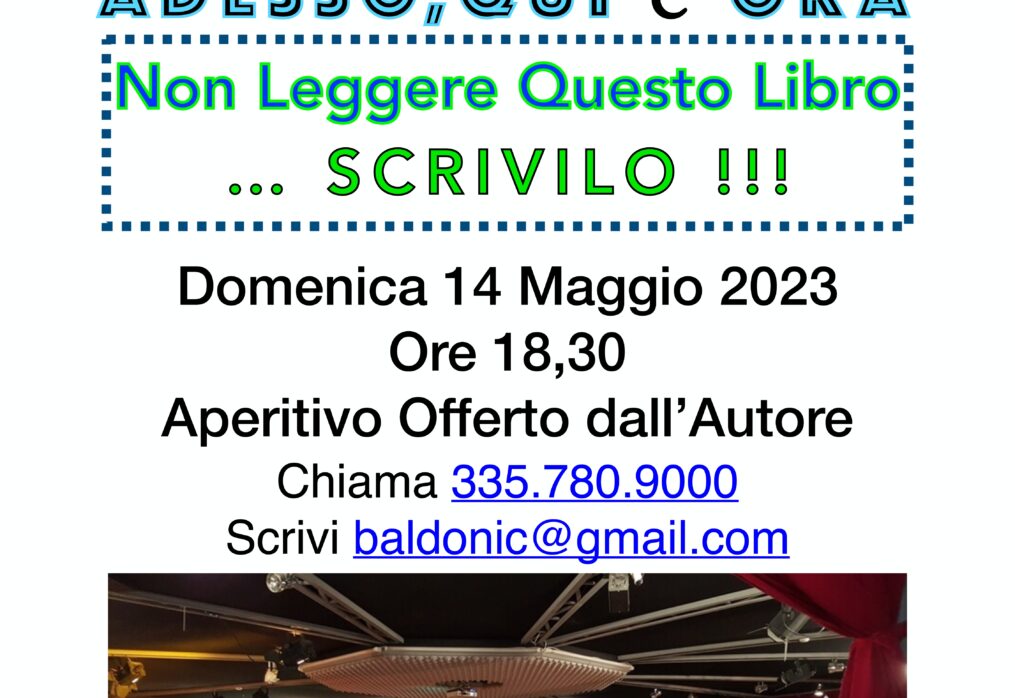 Presentazione libro Nicola Baldo